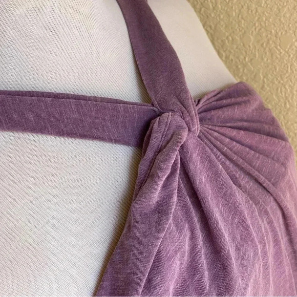 Sundry Anthropologie Midi-Maxi Dress Muted Purple Twist Front Sleeveless: XL (4) - Picture 4 of 14